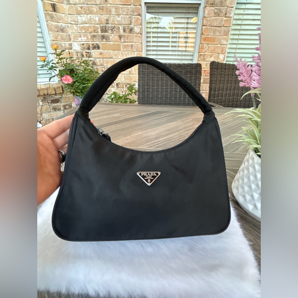 Prada Mini Hobo Nylon Bag - Picture 2 of 16